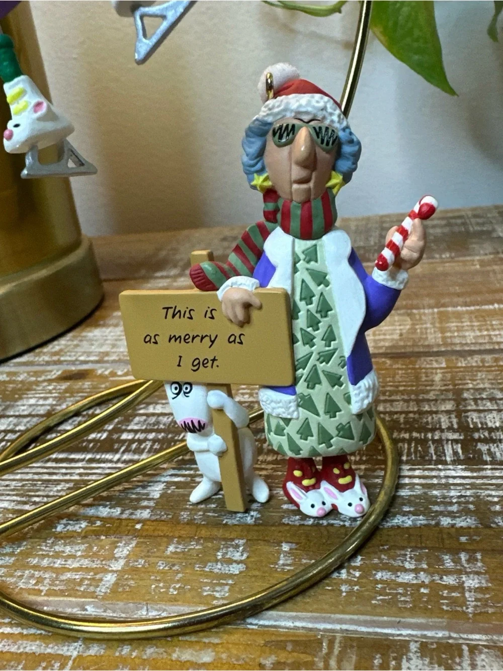 1999 On Thin Ice Hallmark Ornament Maxine, 1996 This Is As Merry As I Get